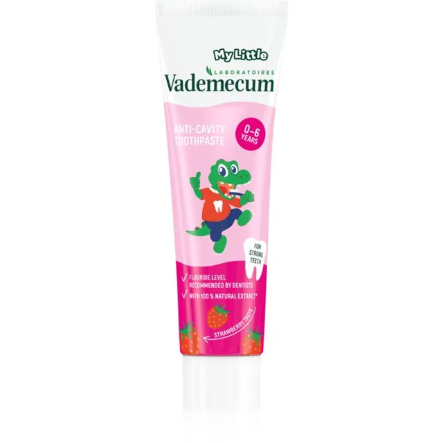 Vademecum My Little Strawberry Laste hambapasta fluoriidiga maasikas 50 ml