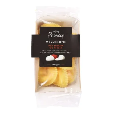 Mezzelune burrata-vorsti Salling Princip 200g