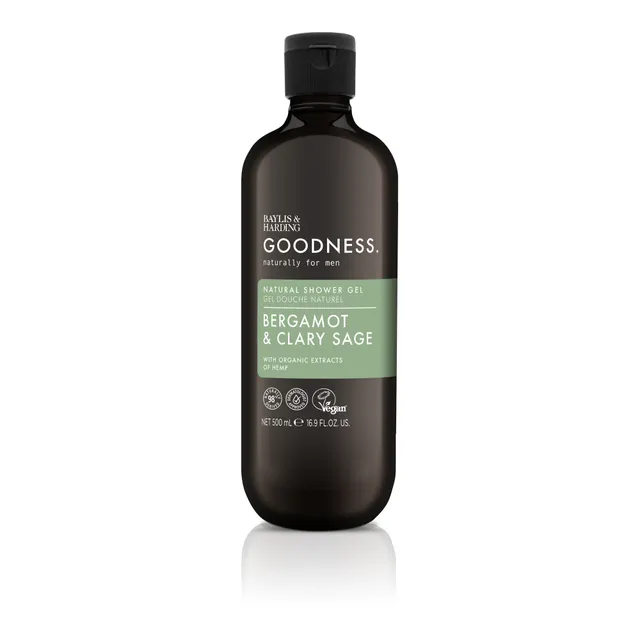BAYLIS & HARDING Goodness For Men Bergamot & Clary Sage Shower Gel 500ml