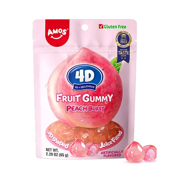 Kummikarud virsikuga, 4D, 65g