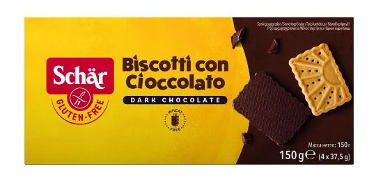 Schär Biscotti küpsis šokolaadikattega, gluteenivaba 150g