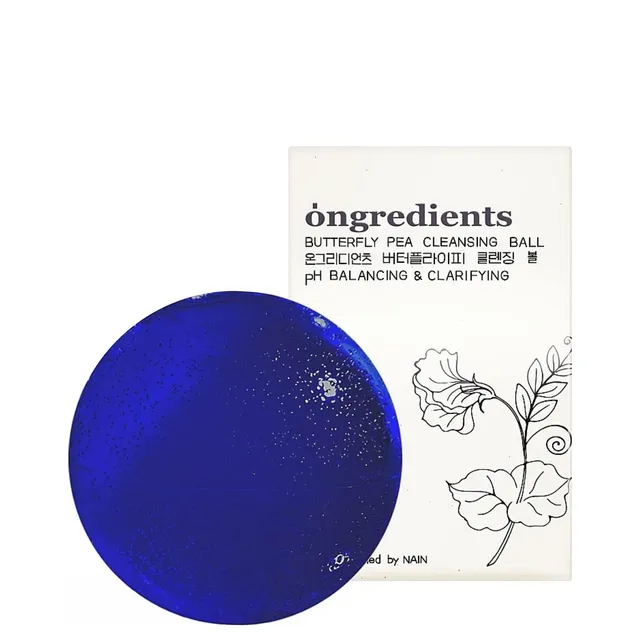 ONGREDIENTS Butterfly Pea Cleansing Ball 110g