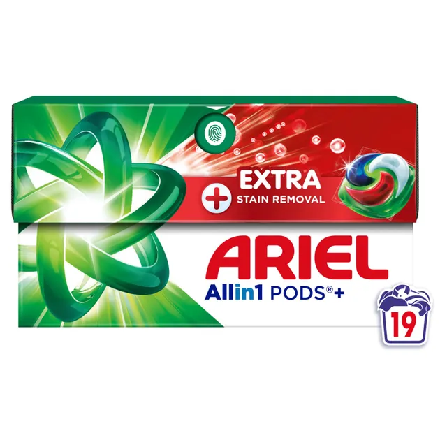 Geelkapslid Ariel Extra Clean 19tk