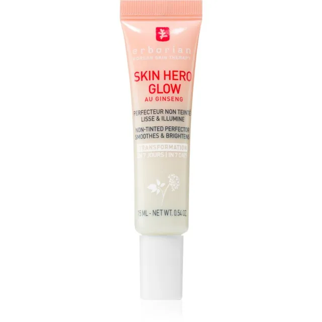 Erborian Skin Hero Glow Non-tinted Perfector Kerge niisutaja sära andmiseks ja niisutamiseks 15 ml