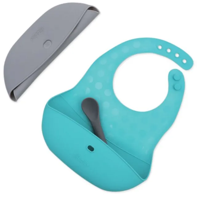 BBLÜV Pöket pudipõll lusikaga Grey/Aqua 2 tk
