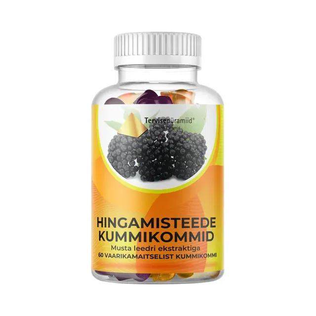 Hingamisteede kummikommid N61, TERVISEPÜRAMIID, 120 g