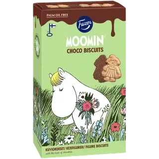 Fazer Moomin Piimašokolaadiga kaetud (24%) küpsised 175g