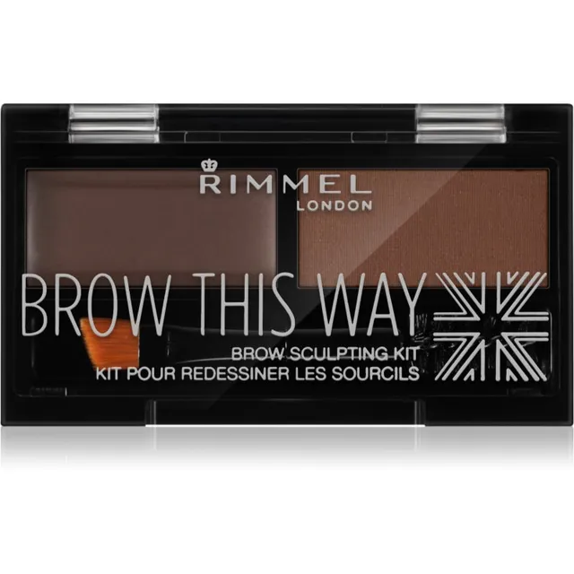 Rimmel Brow This Way Kulmumeigi palett varjund 003 Dark Brown 1,3 g