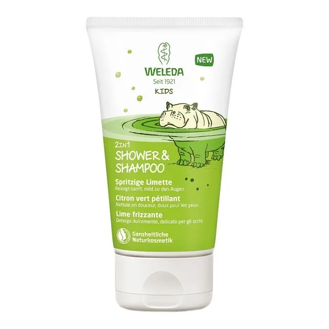 WELEDA 2in1 Laste šampoon-dušikreem laim 150ml