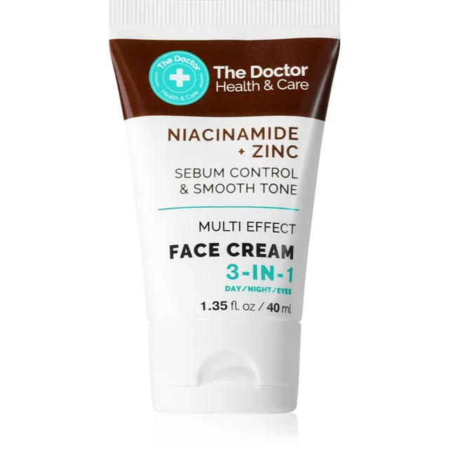 The Doctor Niacinamide + Zinc Sebum Control & Smooth Tone Näokreem naha rasususe vähendamiseks 40 ml