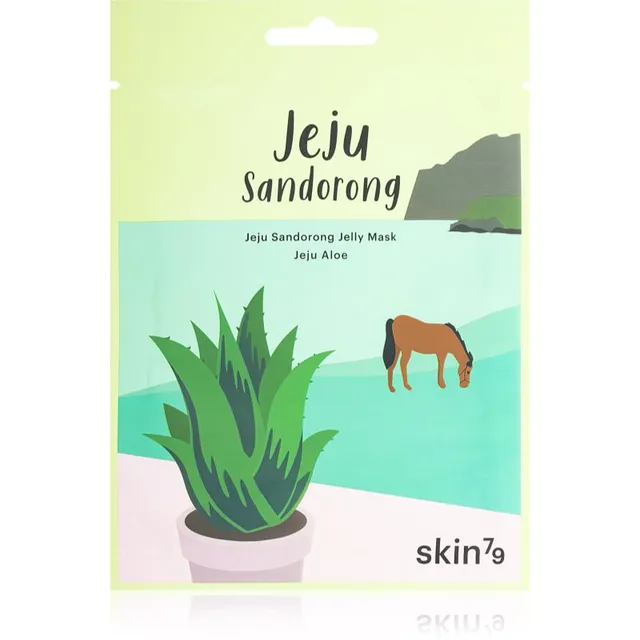 Skin79 Jeju Sandorong Jeju Aloe Rahustav näo lehtmask niisutava toimega 33 ml