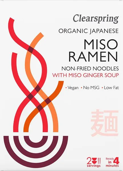 Jaapani nuudlisupp MISO RAMEN ingveripuljongiga, ökoloogiline