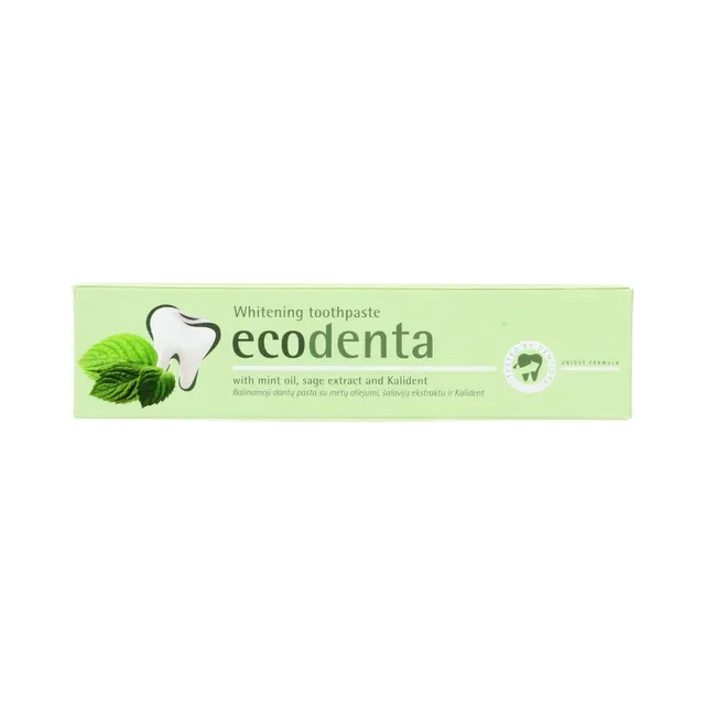 Hambapasta valgendav mündiga, ECODENTA, 100 ml