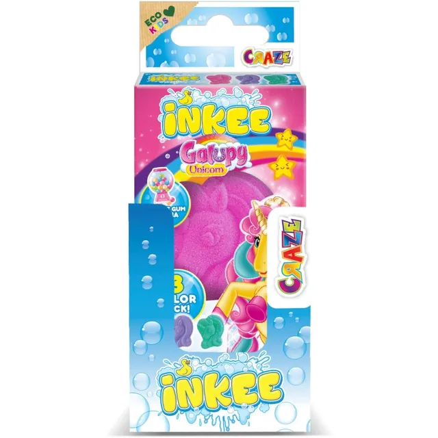 Craze INKEE Galupy Unicorn Vannipomm lastele 3x15 g