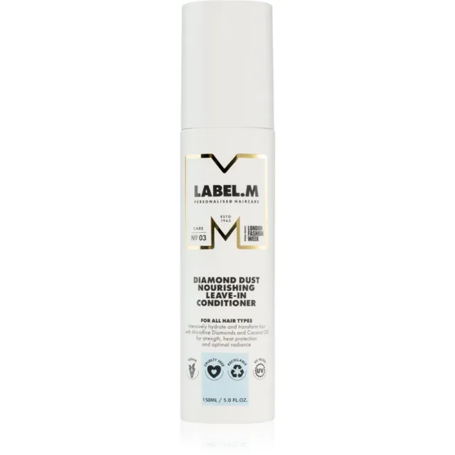 label.m Diamond Dust Juustesse jäetav palsam kuivadeleja kahjustatud juustele 150 ml