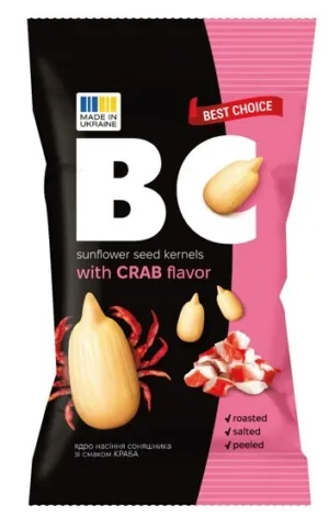 BC Päevalilleseemned Kooritud Krabimaitselised 80g