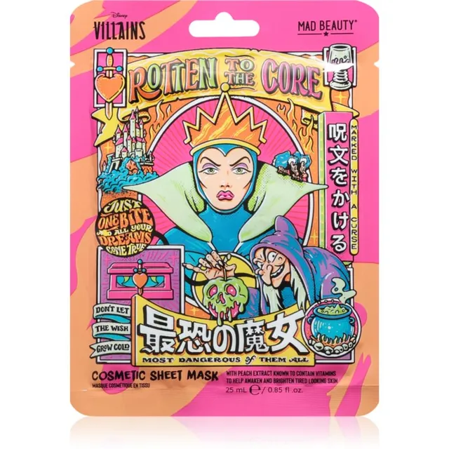 Mad Beauty Disney Villains Evil Queen Niisutav ja elustav lehtmask 25 ml