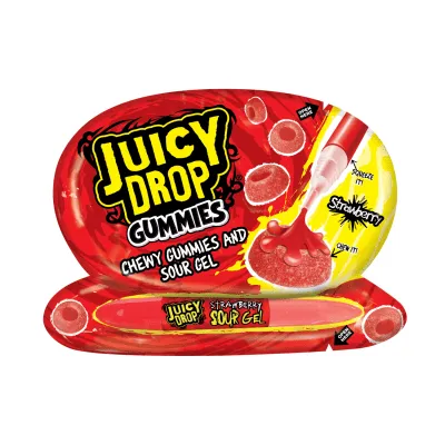Kummikommid Bazooka Juicy Drop Gummies 57g