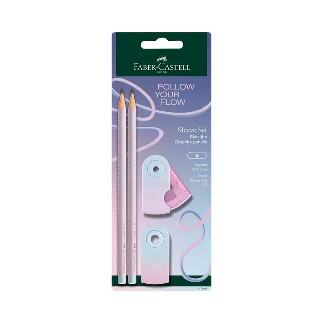 Pliiatsikomplekt Grip Flow Edition Blushing Sky, FABER CASTELL, 1 tk