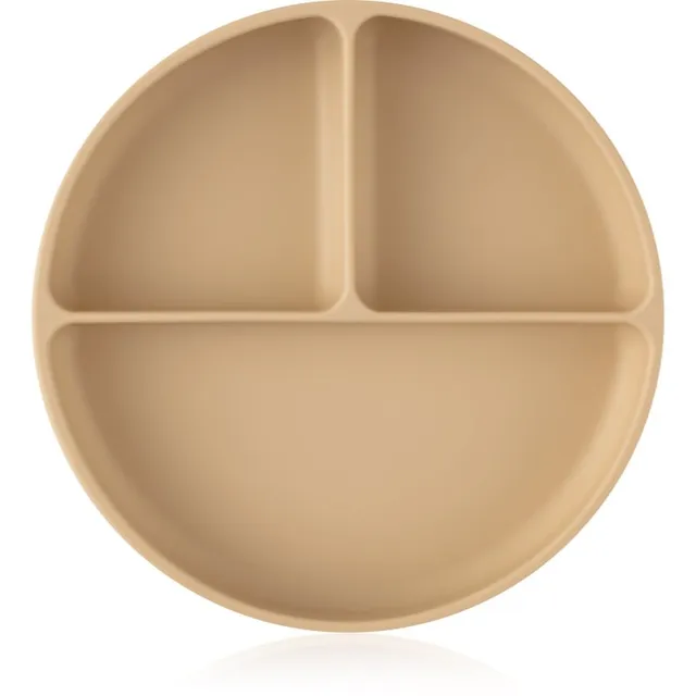 Petite&Mars Take&Match 6m+ sektoriteks jagatud taldrik ümmargune Desert Sand 1 tk