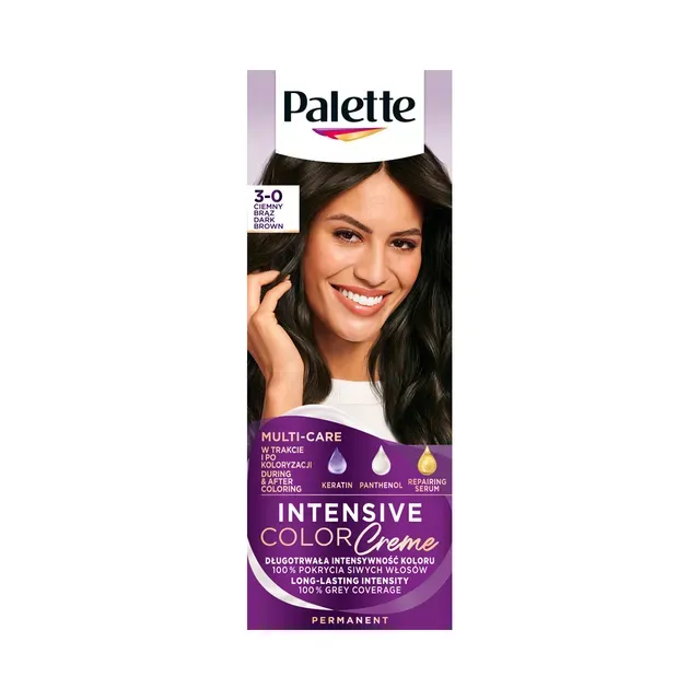Püsivärv Intensive Color 3-0 tumepruun, PALETTE, 1 tk