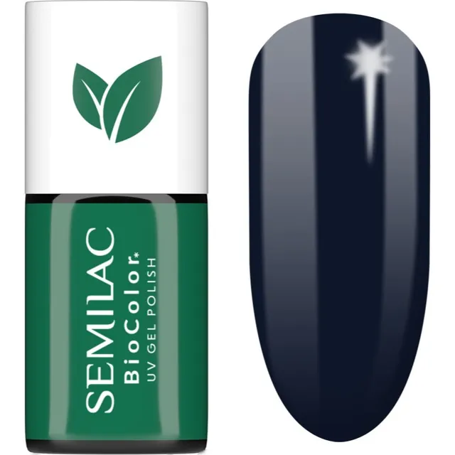Semilac UV Hybrid BioColor Geelküünelakk UV / LED lambiga kasutamiseks varjund 725 Dark Berry 7 ml