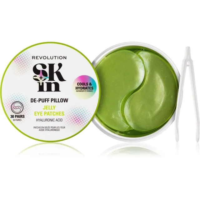 Revolution Skincare Skindividual Happy Hydrate De-Puff Hyaluronic Acid Jelly Eye Patches Niisutavad geelipadjad silmade piirkonnale 30 tk