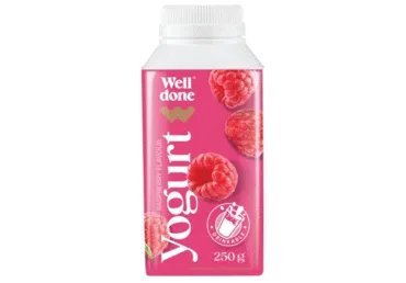 Joogijogurt vaarika WELL DONE 2% 250g