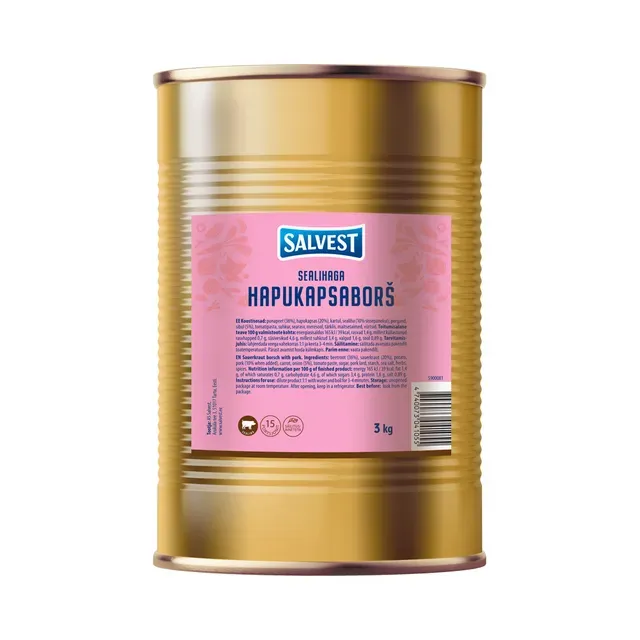 Sealihaga hapukapsabors, SALVEST, 3 kg, ettetellimisel