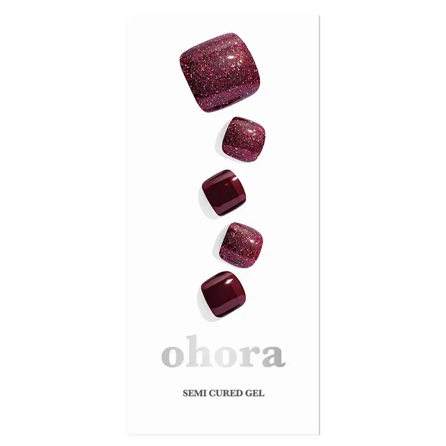 OHORA Semi Cured Gel Pedicure Strips P Linda 30pcs