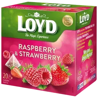Puuviljatee vaarikas ja maasikas püramiid kotis 20pk, LOYD, 40 g