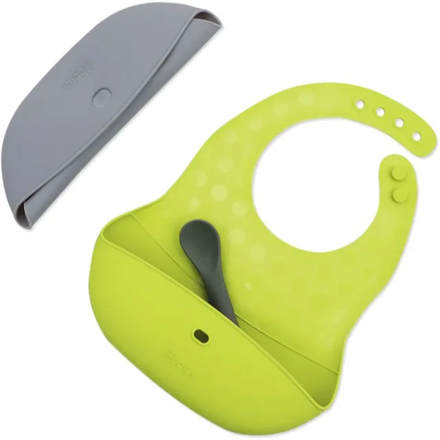 BBLÜV Pöket pudipõll lusikaga Grey/Lime 2 tk