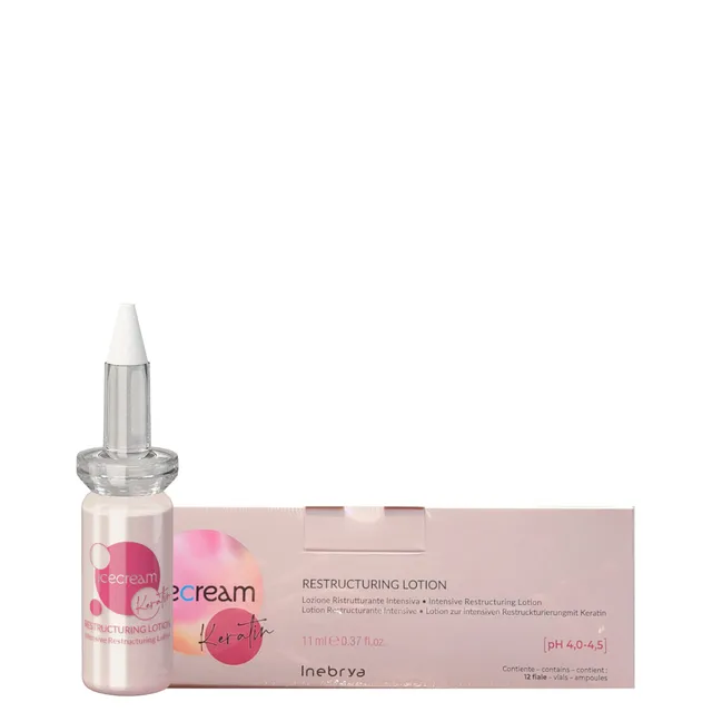 INEBRYA Ice Cream Keratin Restructuring Lotion 12x11ml