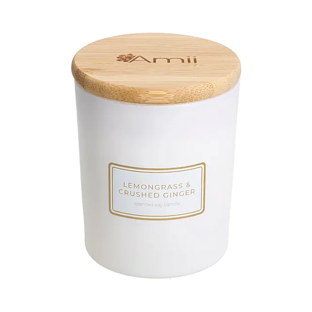 Sojavahast lõhnaküünal Lemongrass & Crushed Ginger, AMII, 1 tk