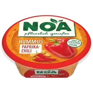 Hummus keedetud kikerhernestest paprika ja tšilliga, NOA, 175 g