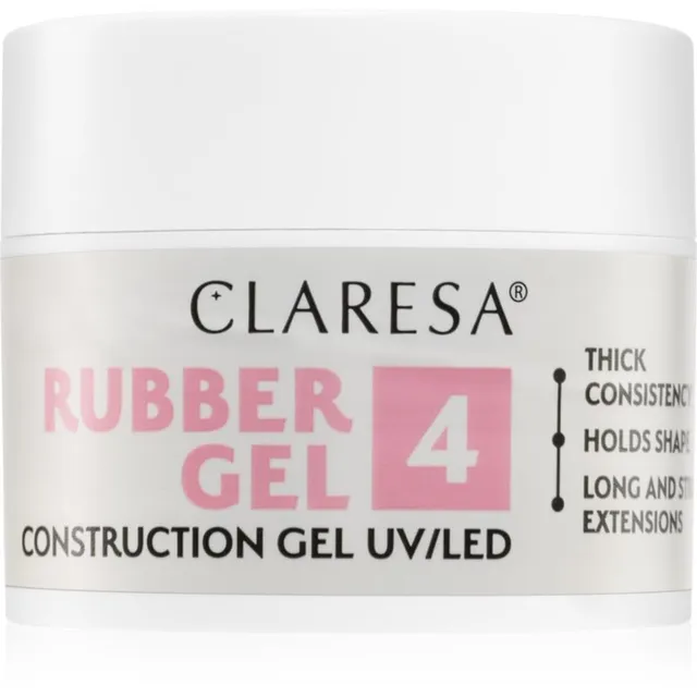 Claresa Rubber Gel Construction Gel UV/LED Pikendav geel-küünelakk varjund 04 12 g