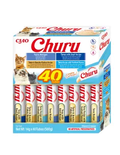Inaba Cat Churu kreemjas kassimaius tuunikalaga 40x14g (560g)