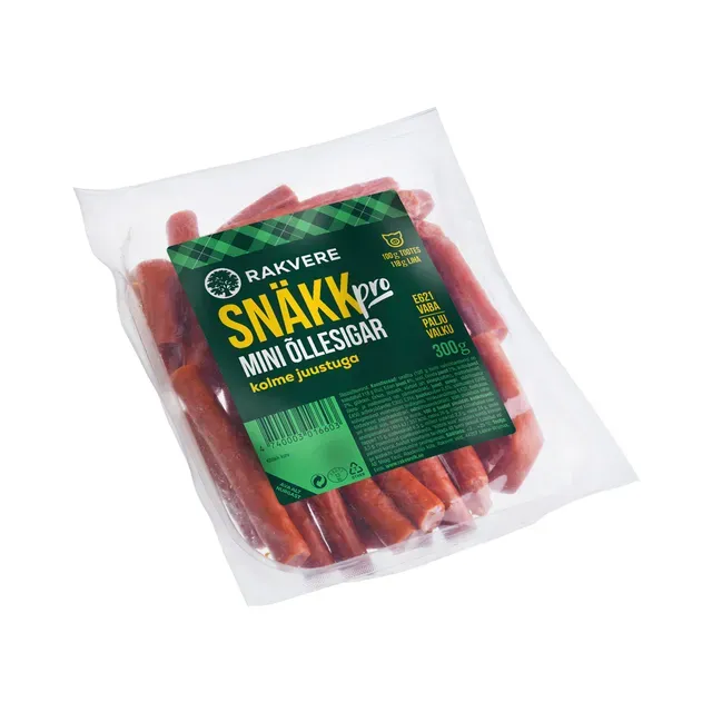 Snäkk pro Mini õllesigar juustu , RAKVERE LK, 300 g