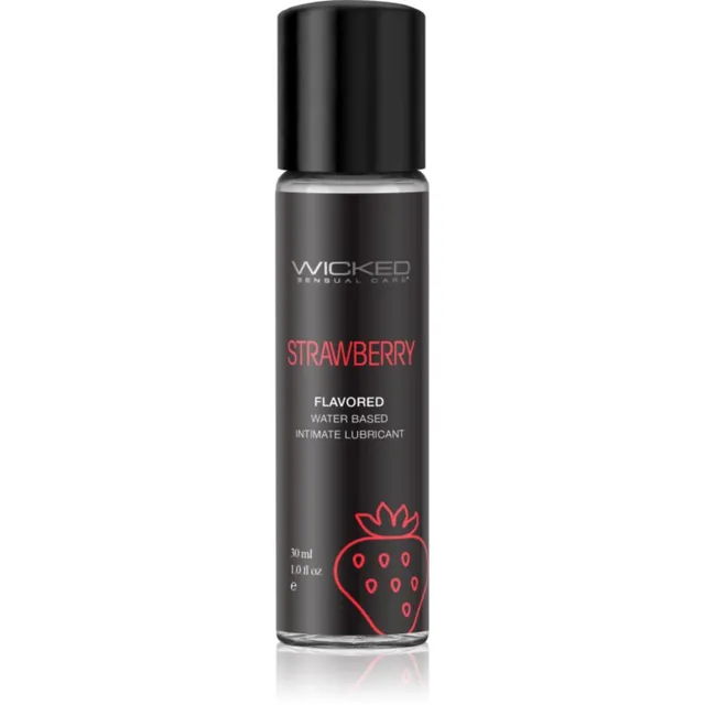 Wicked Aqua Flavored määrdegeel maitsega Strawberry 30 ml