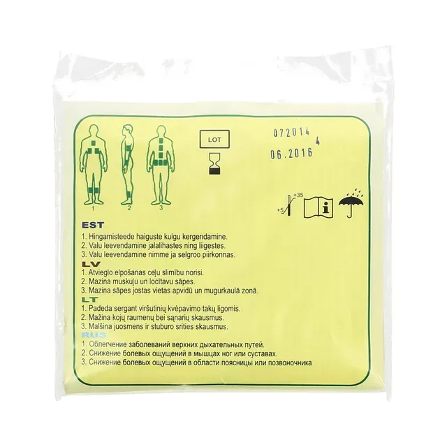 Sinepiplaaster 10 tk, KAIGERT, pakk