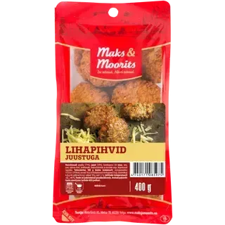 Lihapihvid juustuga, MAKS&MOORITS, 400 g