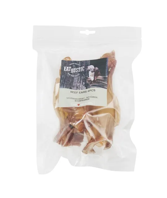 Eat Rustic koera maius, veisekõrvad, 4 tk