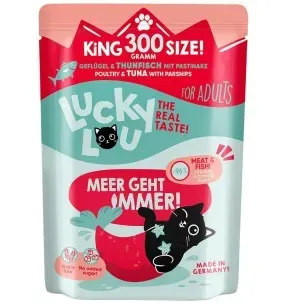 Lucky Lou konserv kassile kodulinnuliha ja tuunikalaga, teraviljavaba, kotikeses