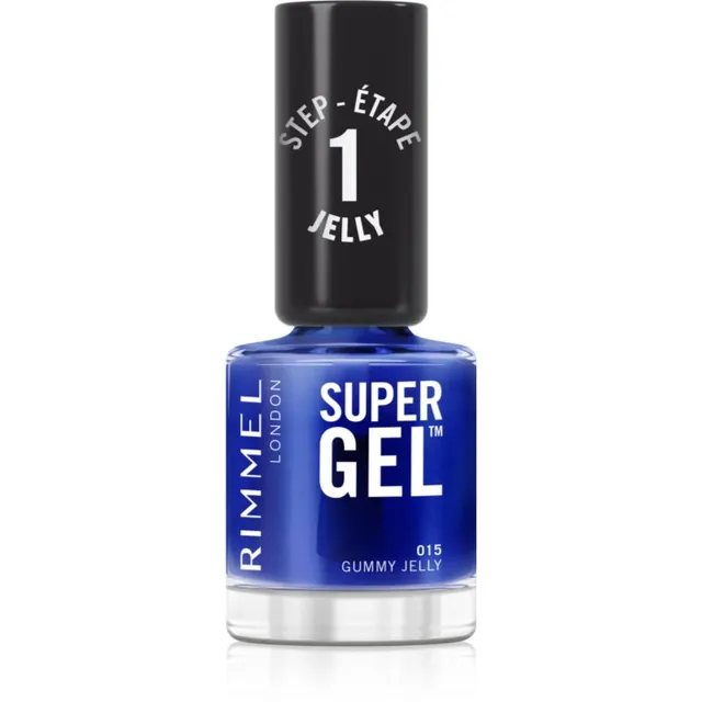 Rimmel Super Gel Geelküünelakk ilma UV / LED-lampide kasutamiseta varjund 015 Gummy Jelly 12 ml