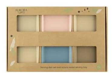 Serv.komplekt akaatsiaalusega AURORA 6tk