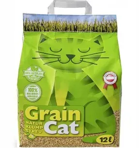 Paakuv kassiliiv MAISI- ja TERAVILJAKESTADEST, naturaalne, biolagunev GrainCat / GreenCat