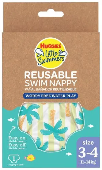 Huggies ujumispüksid Little Swimmers 3-4 11-14kg 1tkTropical