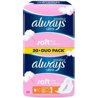 Hügieenisidemed Ultra Plus Sensi, ALWAYS, 20 tk