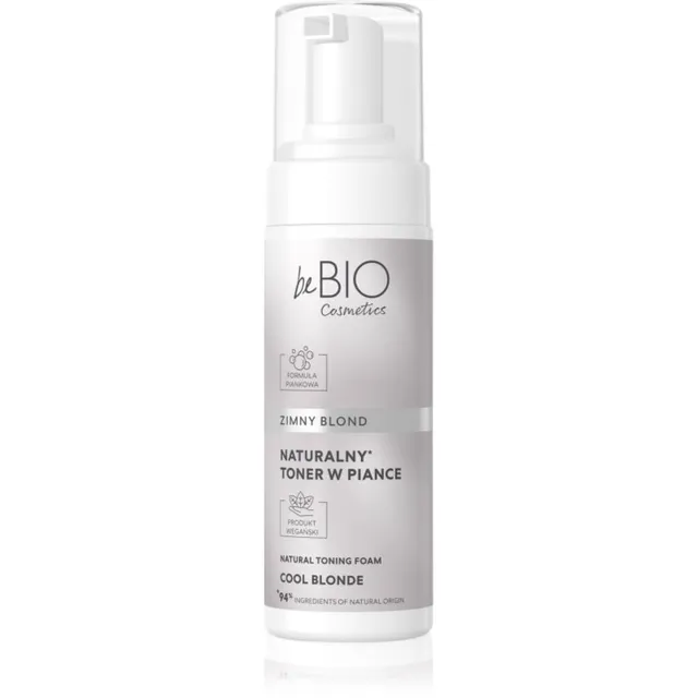 beBIO Natural Foam Toner Cool Blonde Tooniv vaht juustele 120 ml