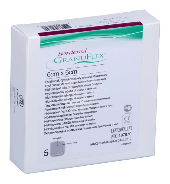 GRANUFLEX PLAASTER BORDERED HÜDROKOLL-GA 6X6CM N5